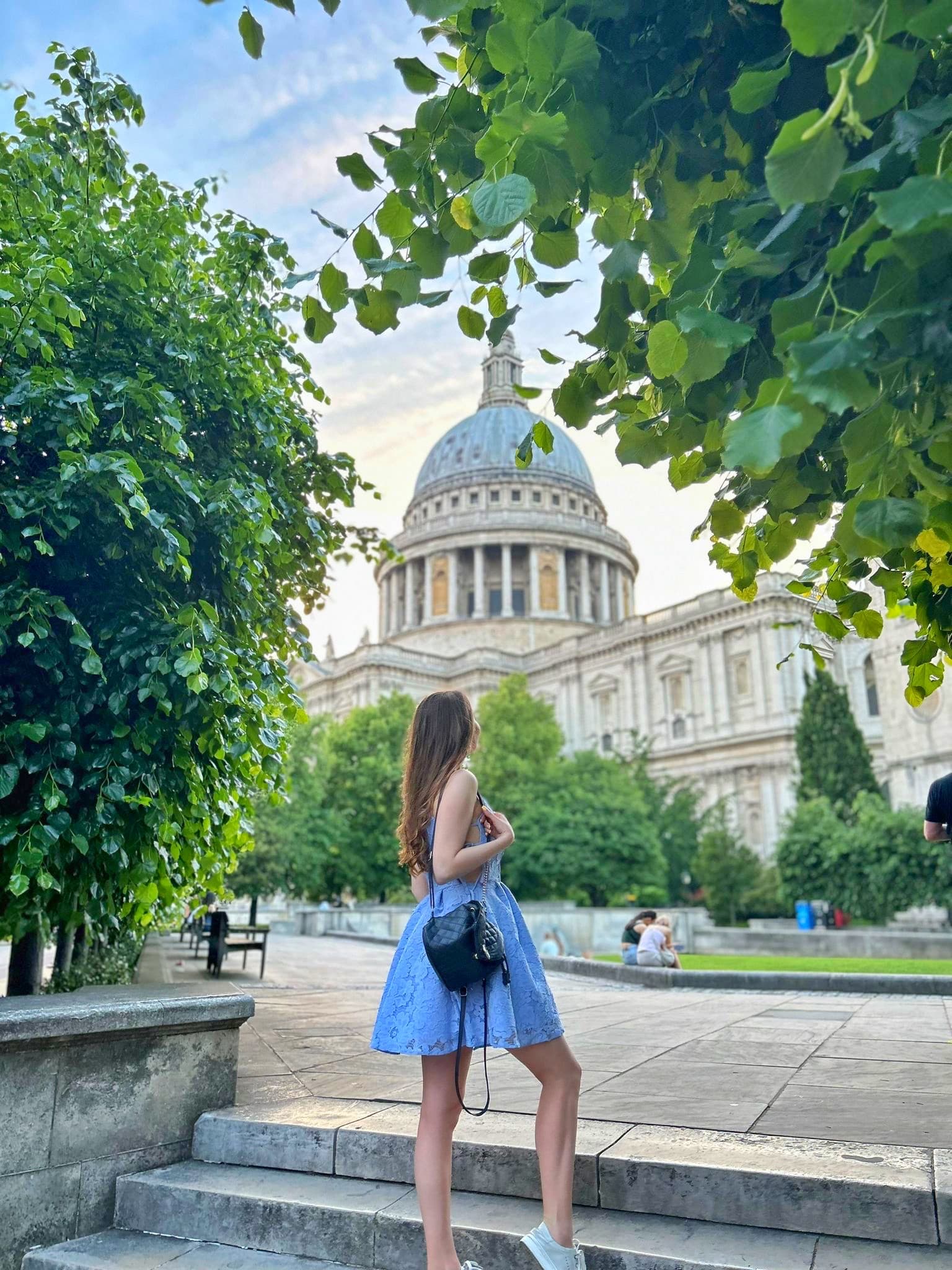 Girlfriend at St Paul's Cathedral, London