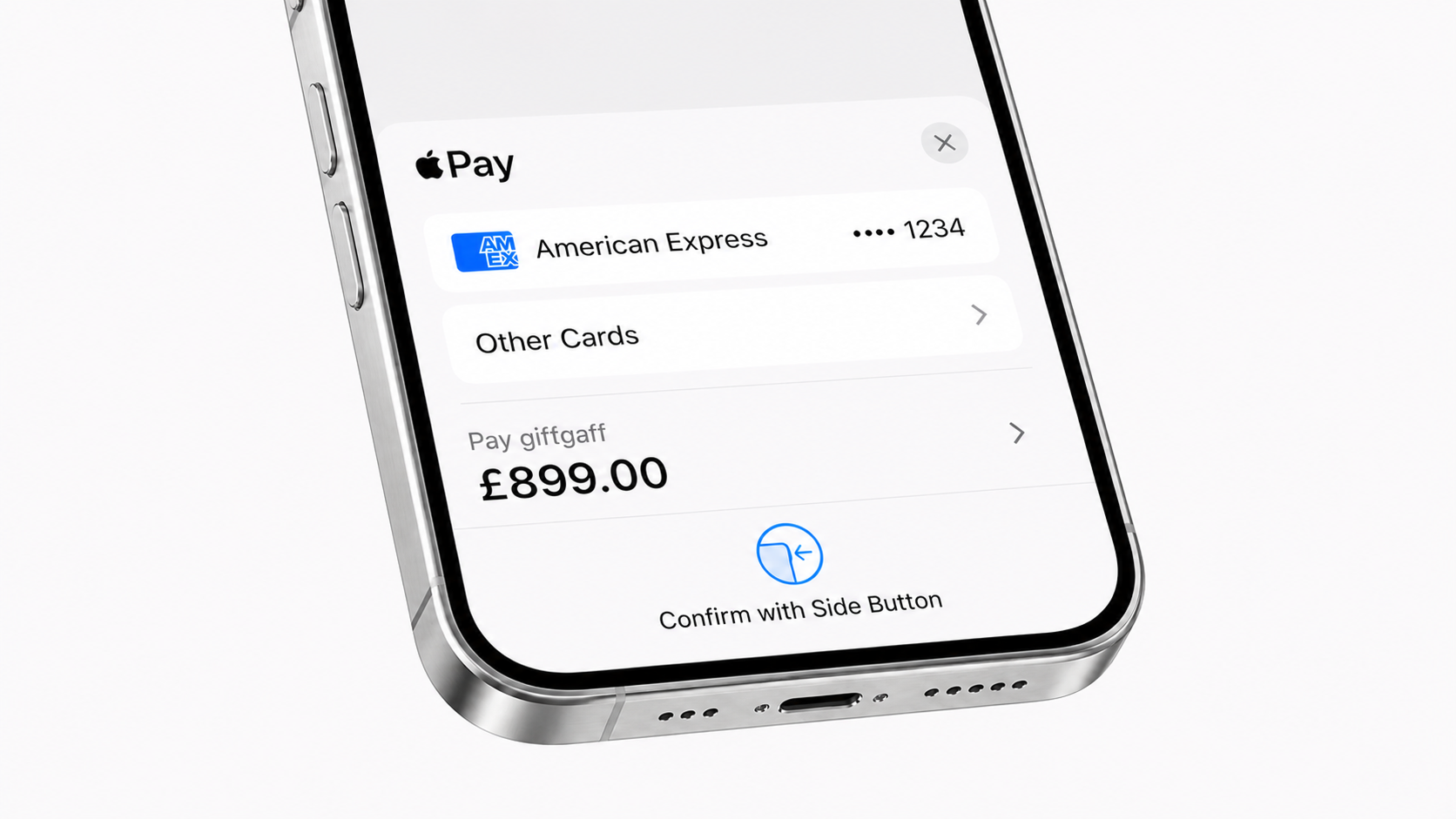 giffgaff Payments project preview, light mode